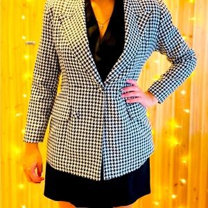Houndstooth Vintage 80’s blazer